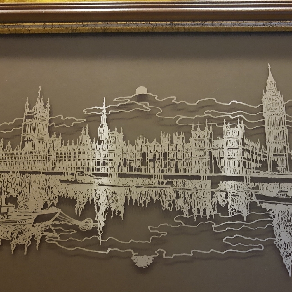 Framed picture of London